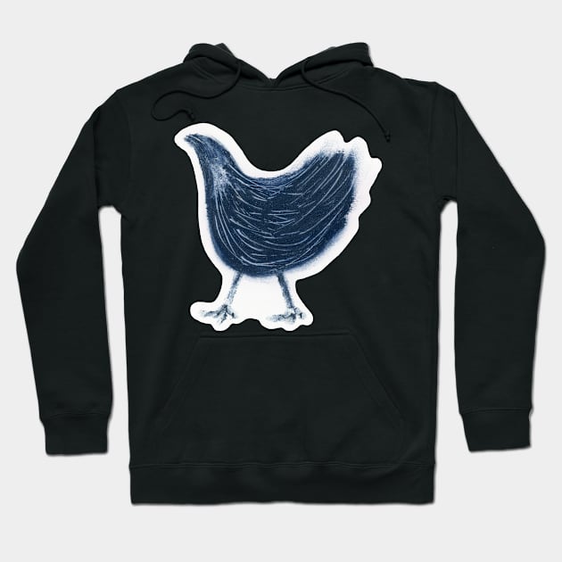 Toulouse hen (cut-out) Hoodie by FJBourne